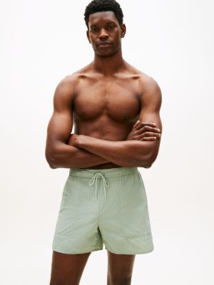 grey original ripstop mid length swim shorts for men tommy hilfiger