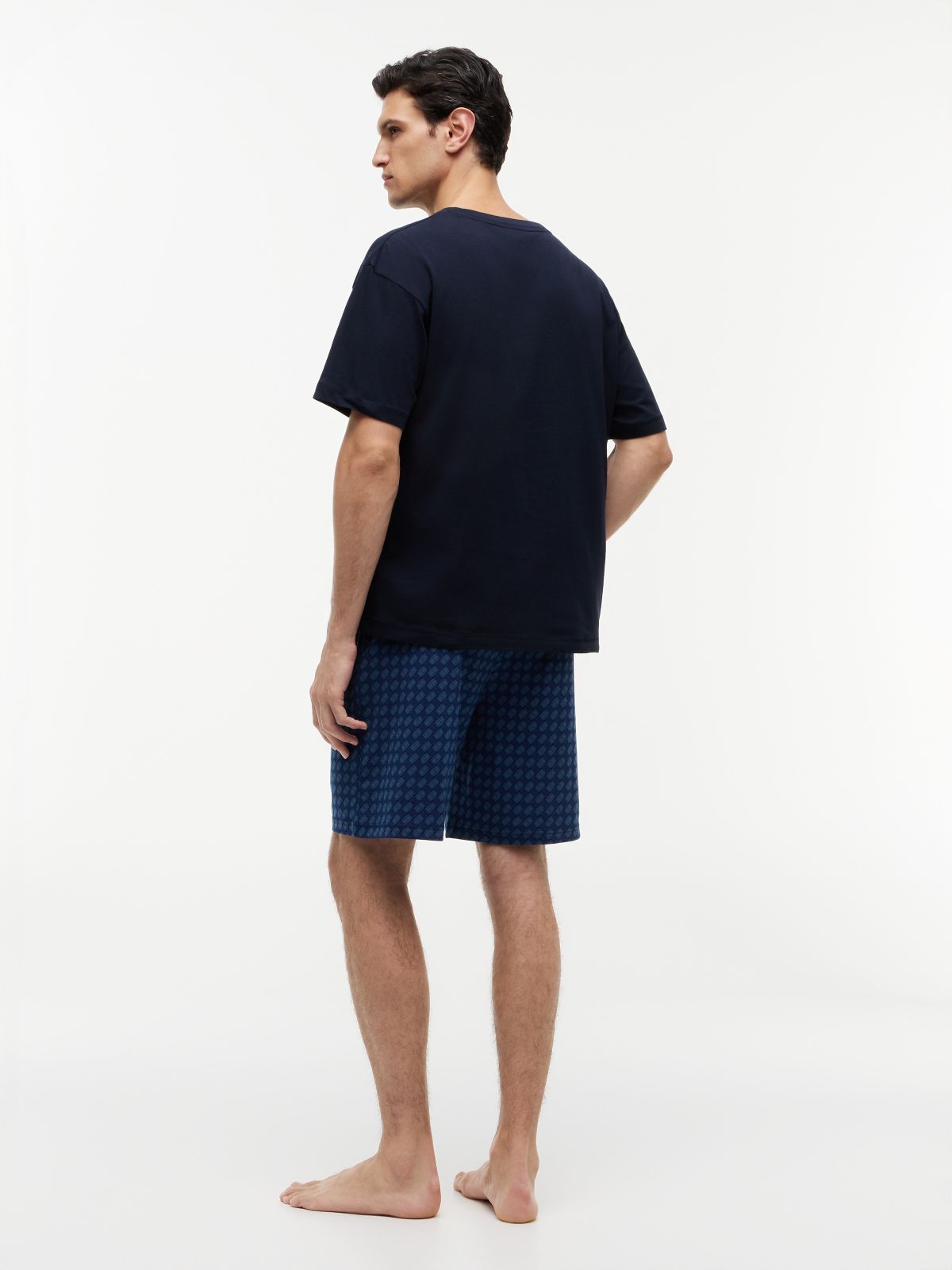 TH Original Print Jersey Shorts Pyjama Set — Gold