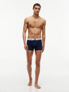 3-Pack Heritage Logo Waistband Trunks — Blue 3