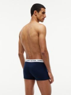 3-Pack Heritage Logo Waistband Trunks — Blue 5