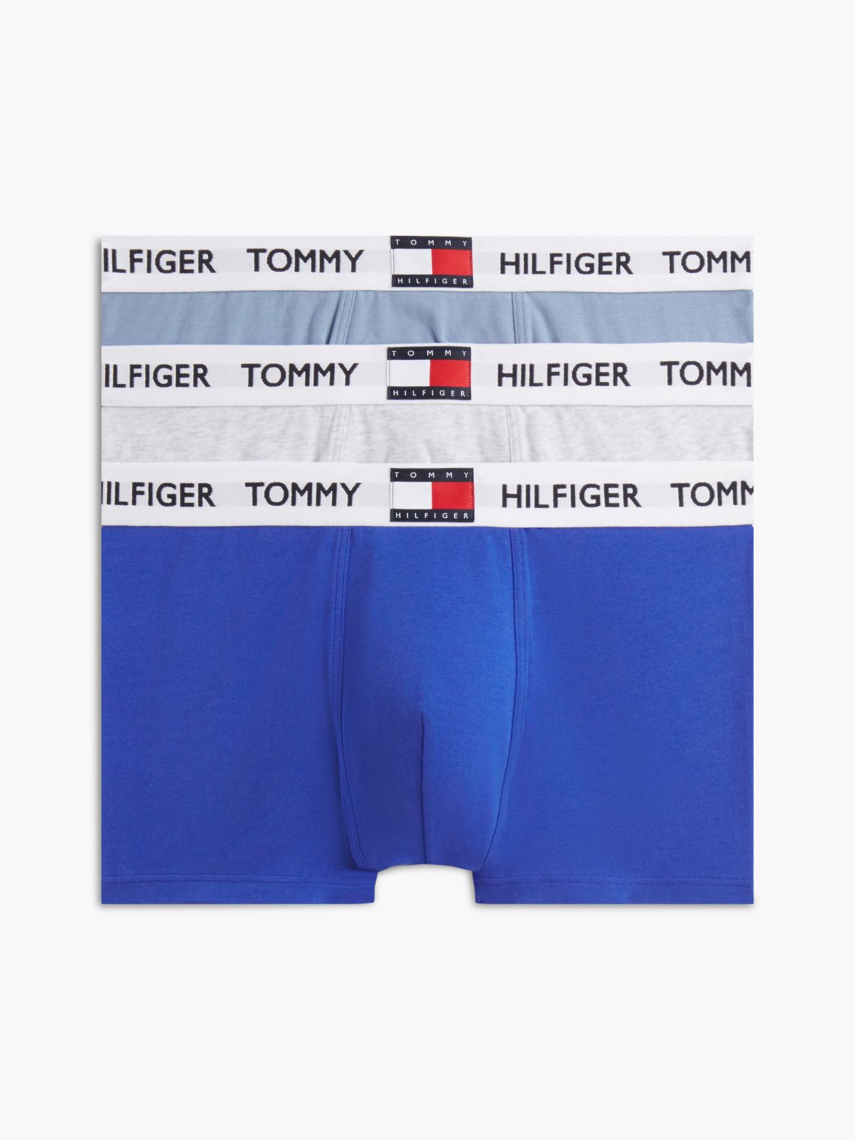 3-Pack Heritage Logo Waistband Trunks — Pink