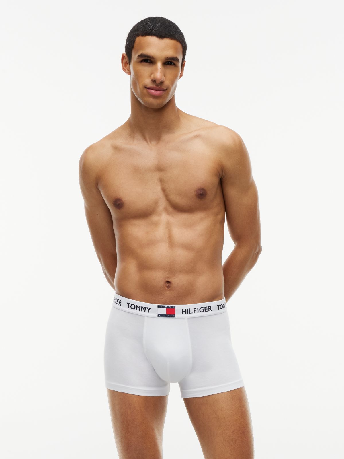 3-Pack Heritage Logo Waistband Trunks — Red