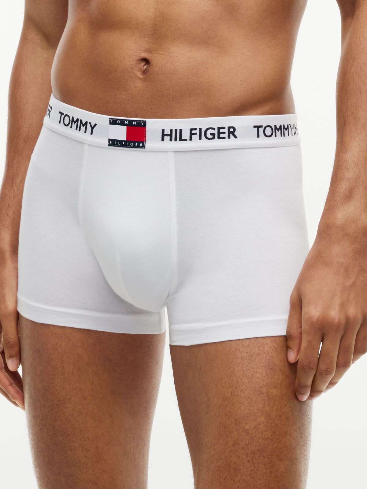 3-Pack Heritage Logo Waistband Trunks — Red