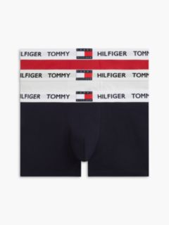 3-Pack Heritage Logo Waistband Trunks — Red 1