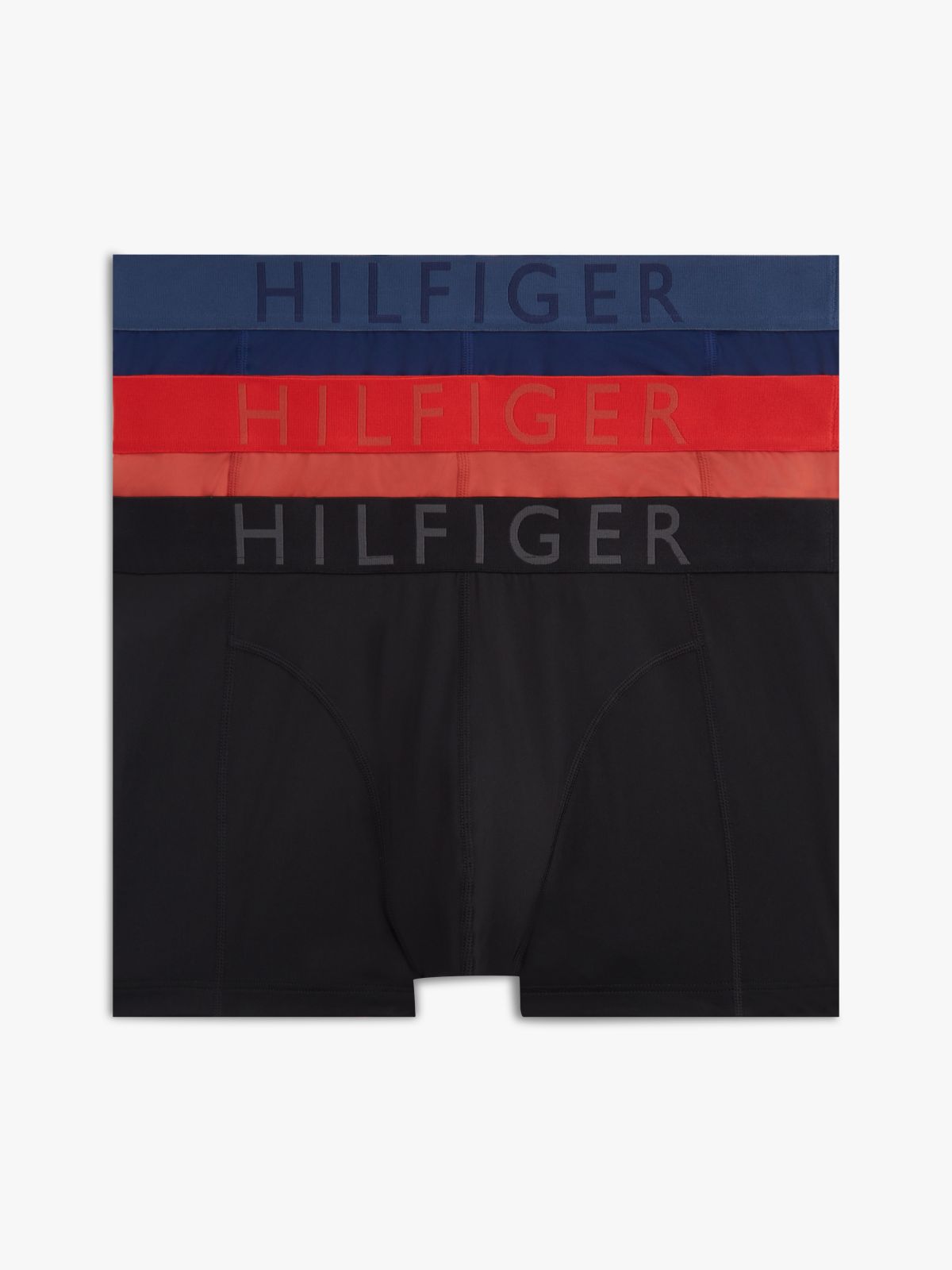 3-Pack Logo Waistband Cooling Microfibre Trunks — Pink