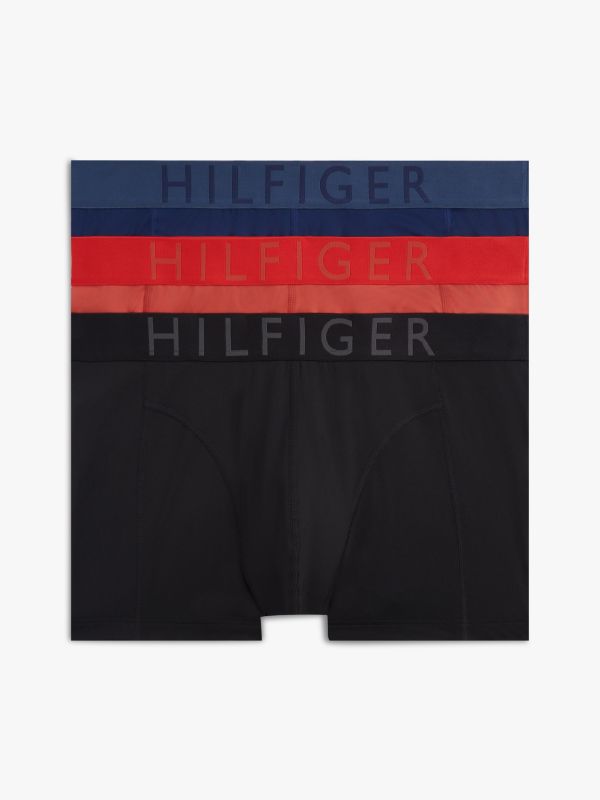 3-Pack Logo Waistband Cooling Microfibre Trunks — Pink