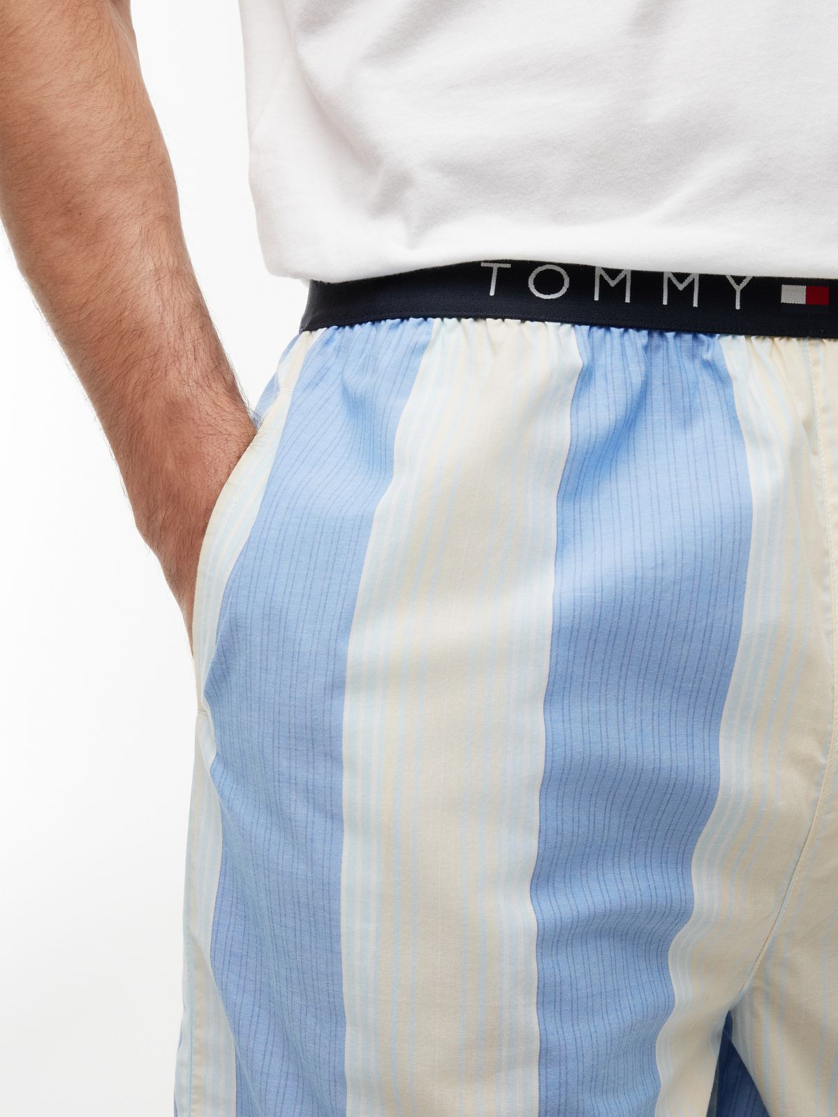 TH Original Print Shorts Pyjama Set — White