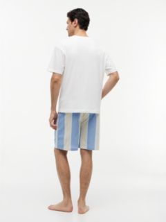 TH Original Print Shorts Pyjama Set — White 4