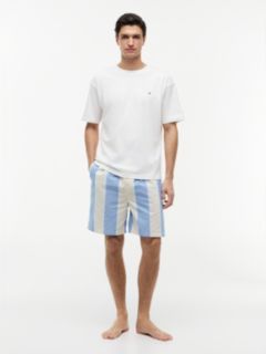TH Original Print Shorts Pyjama Set — White 1