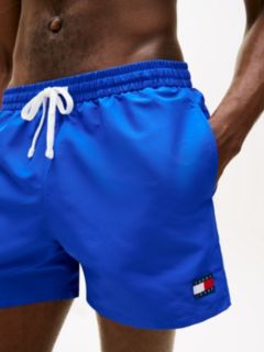 Heritage Logo Mid Length Swim Shorts — Blue 3