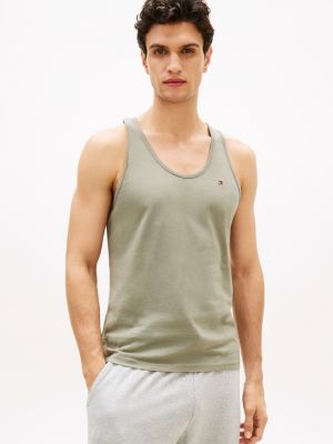 3 pack canottiere signature in jersey nero da uomini tommy hilfiger