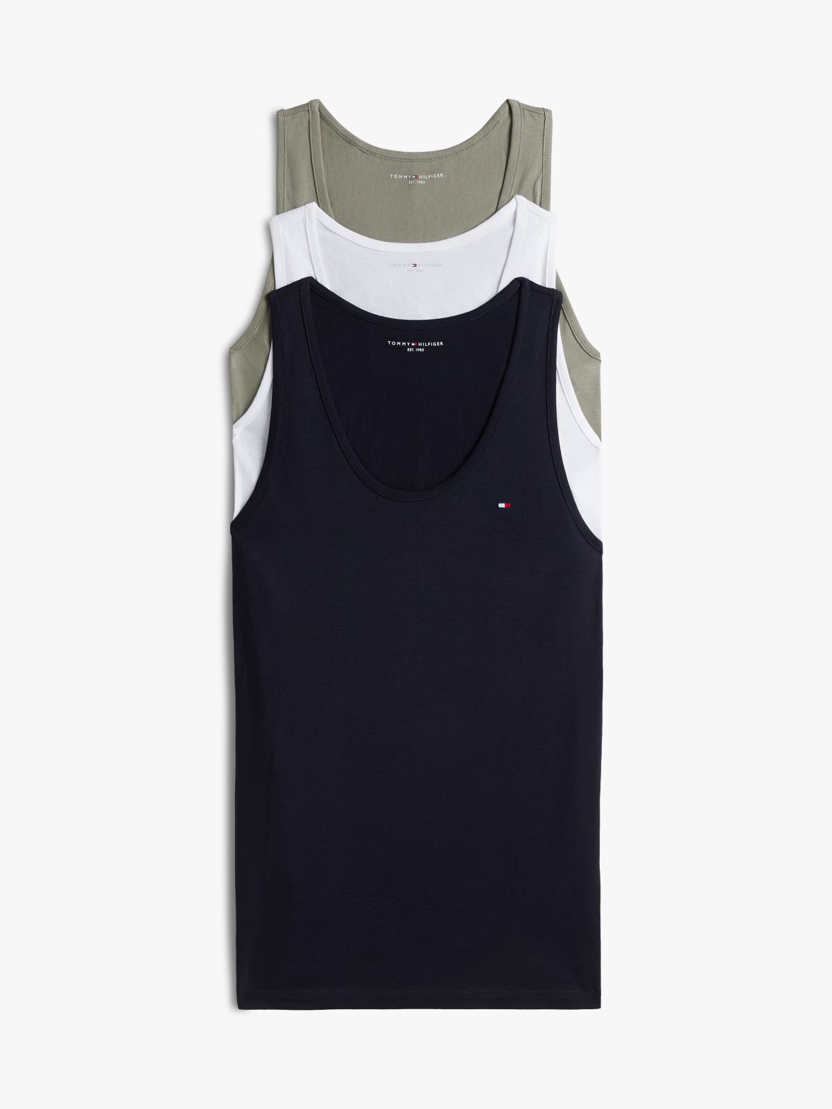 3-Pack Signature Lounge Tank Tops — Black