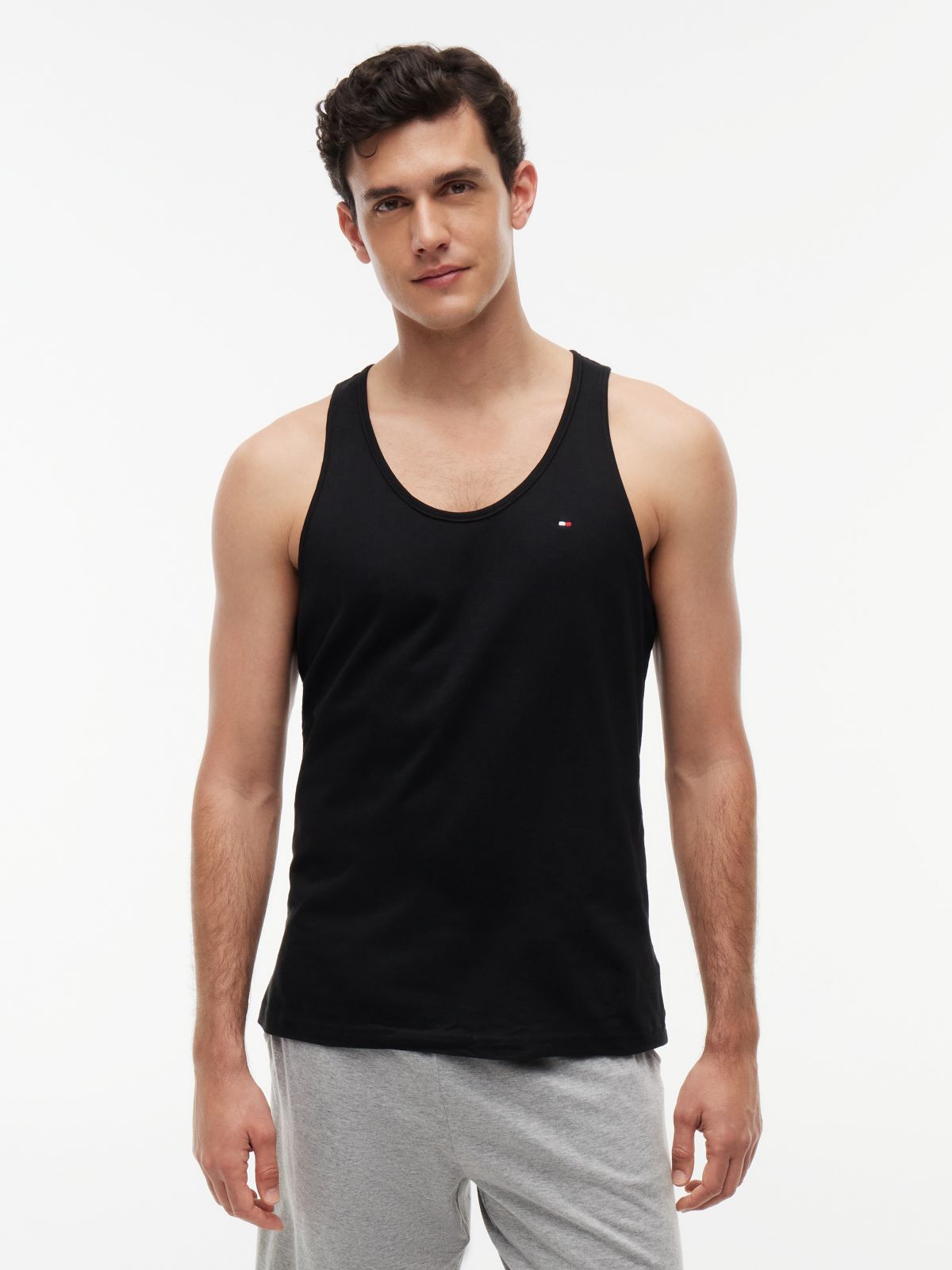 3-Pack Signature Lounge Tank Tops — Black