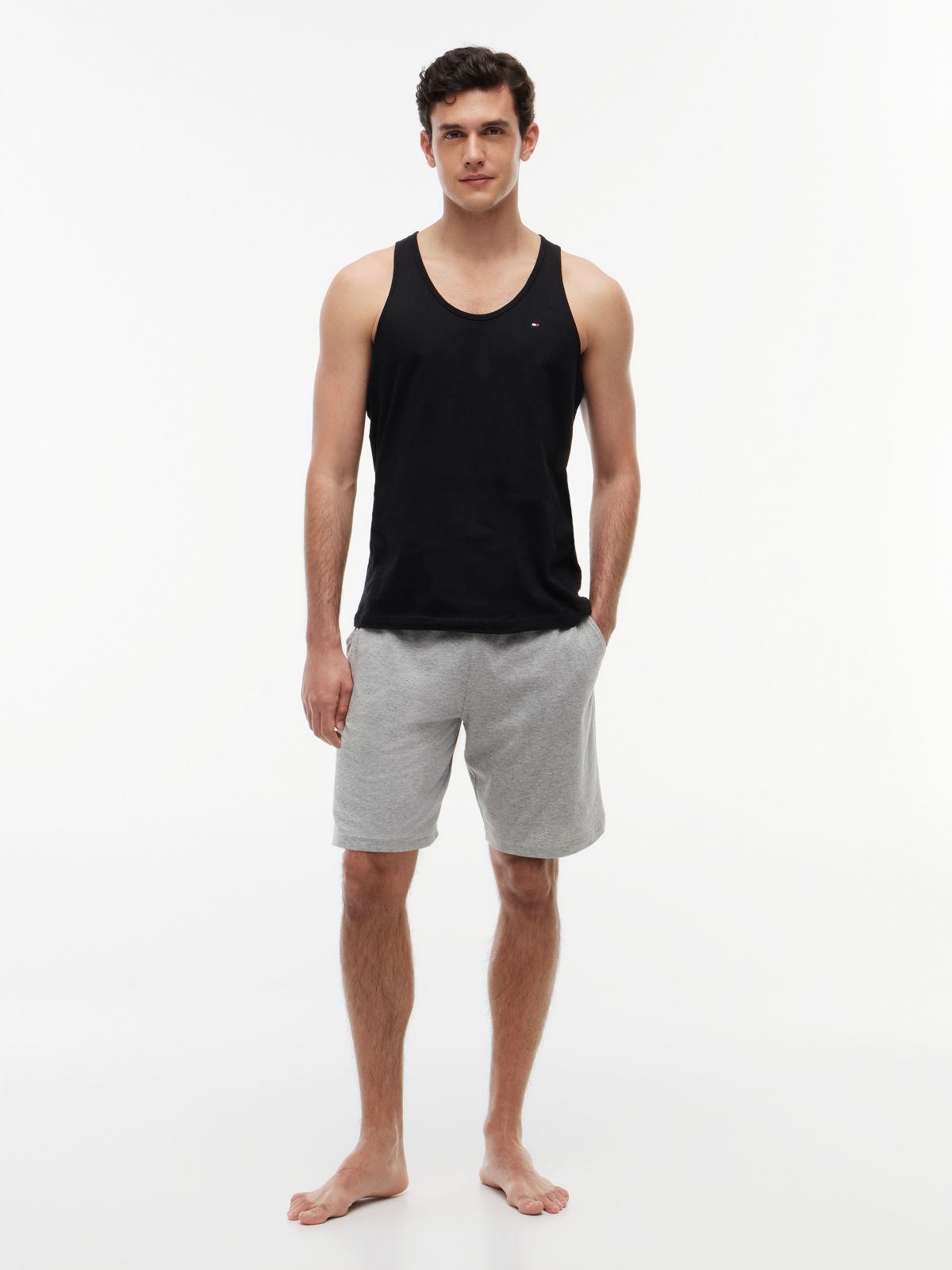 3-Pack Signature Lounge Tank Tops — Black