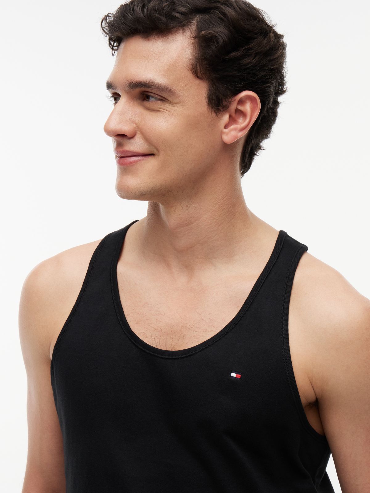 3-Pack Signature Lounge Tank Tops — Black