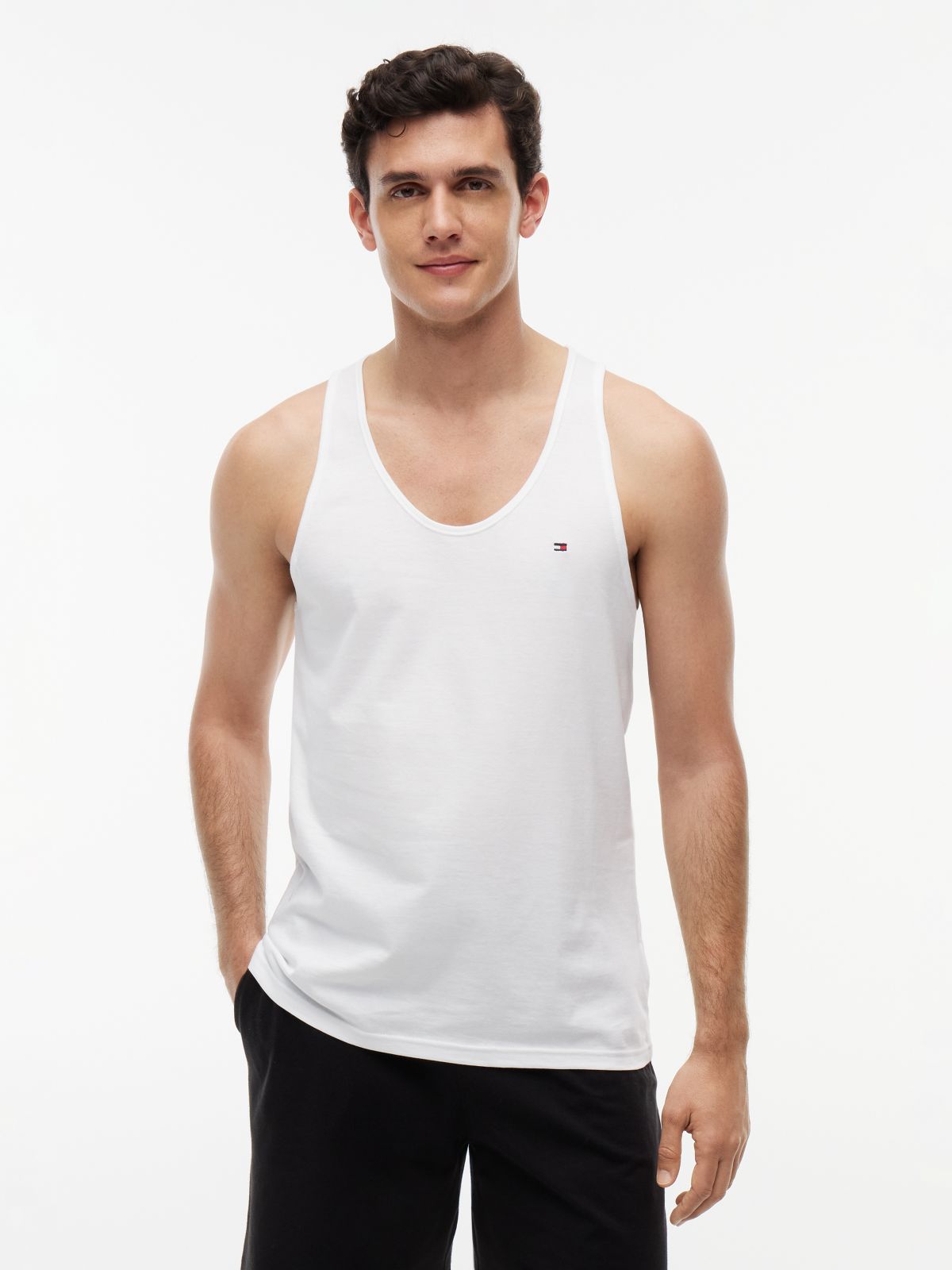 3-Pack Signature Lounge Tank Tops — White