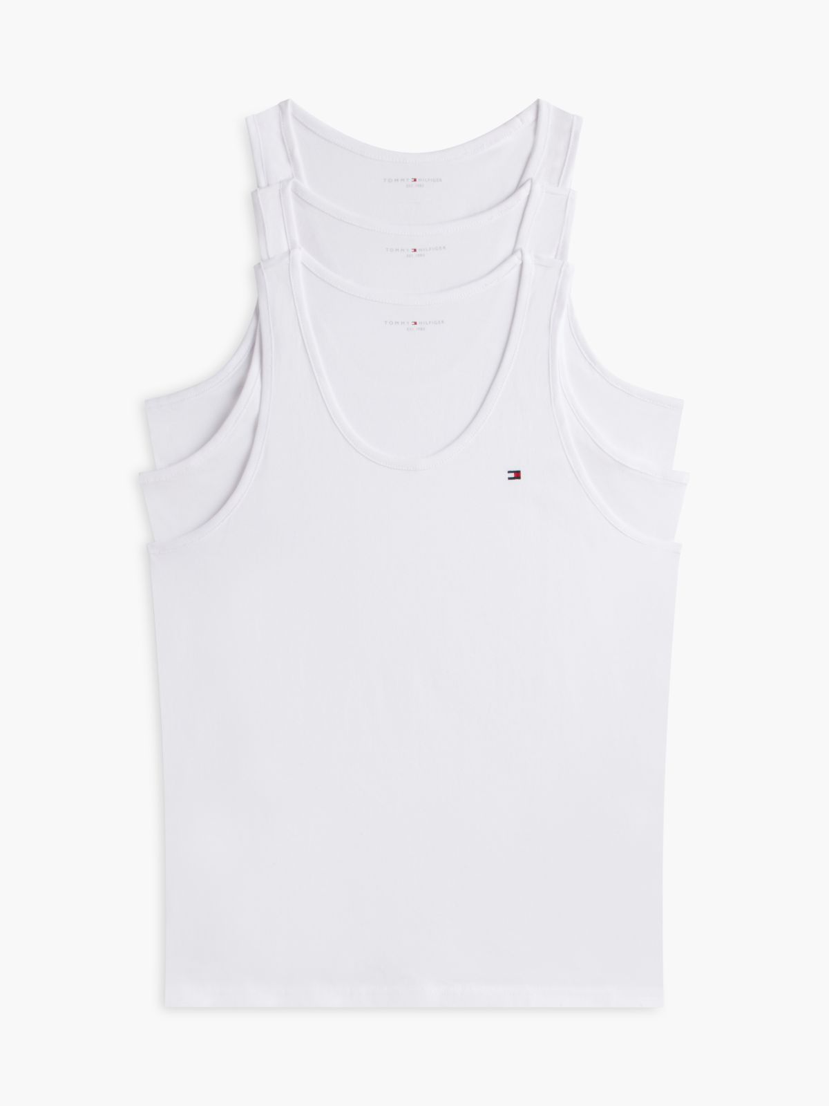 3-Pack Signature Lounge Tank Tops — White