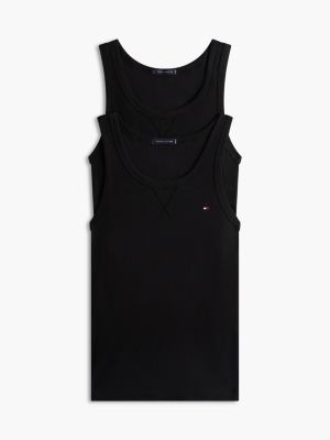 yellow 2-pack signature ribbed lounge tank tops for men tommy hilfiger