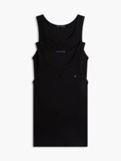 2-Pack Signature Ribbed Lounge Tank Tops — Yellow 1