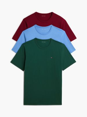 beige 3er-pack signature lounge-t-shirts aus jersey für herren - tommy hilfiger