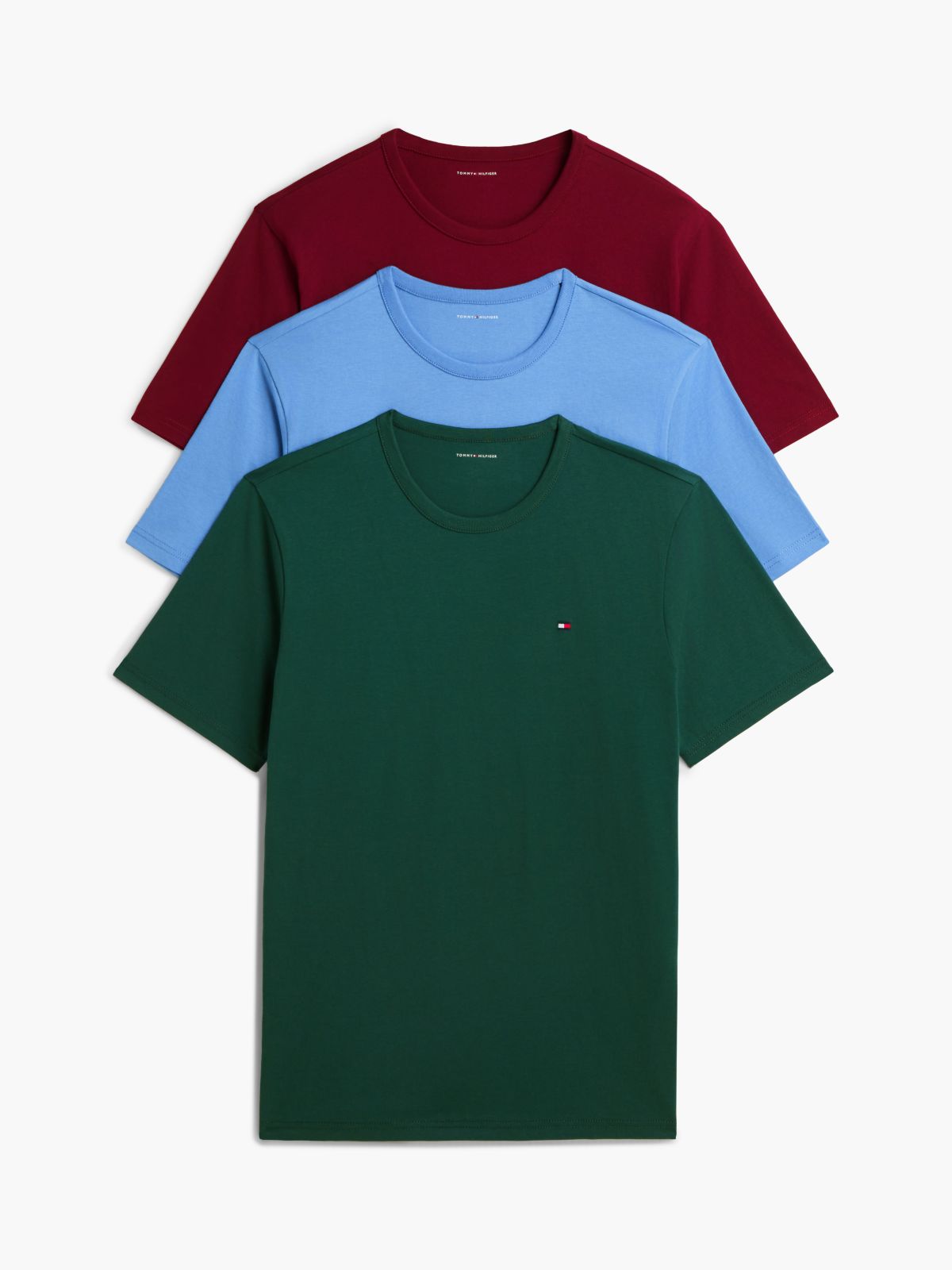 3-Pack Signature Jersey Lounge T-Shirts — Beige