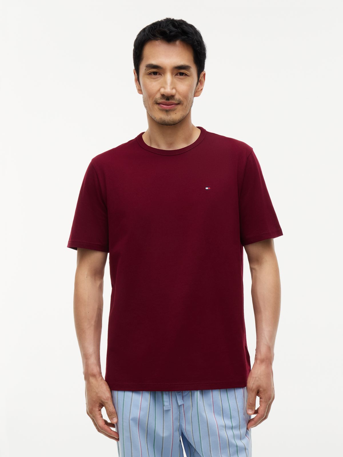 3-Pack Signature Jersey Lounge T-Shirts — Beige
