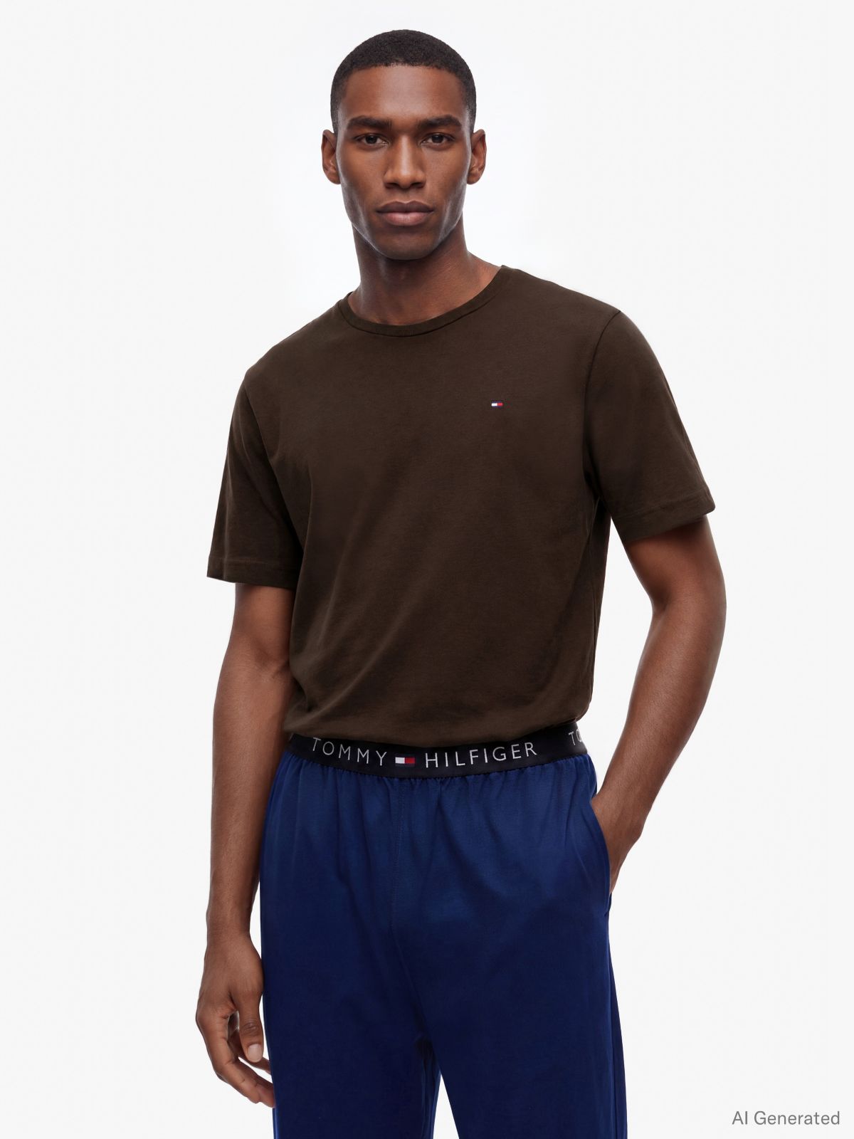 3-Pack Signature Jersey Lounge T-Shirts — Black