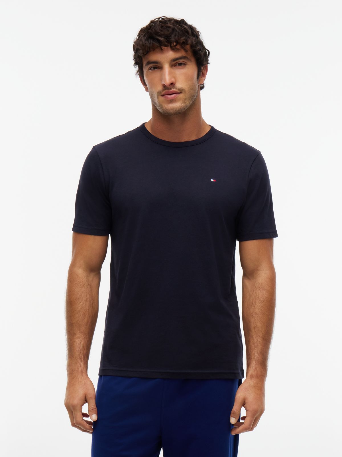 3-Pack Signature Jersey Lounge T-Shirts — Black