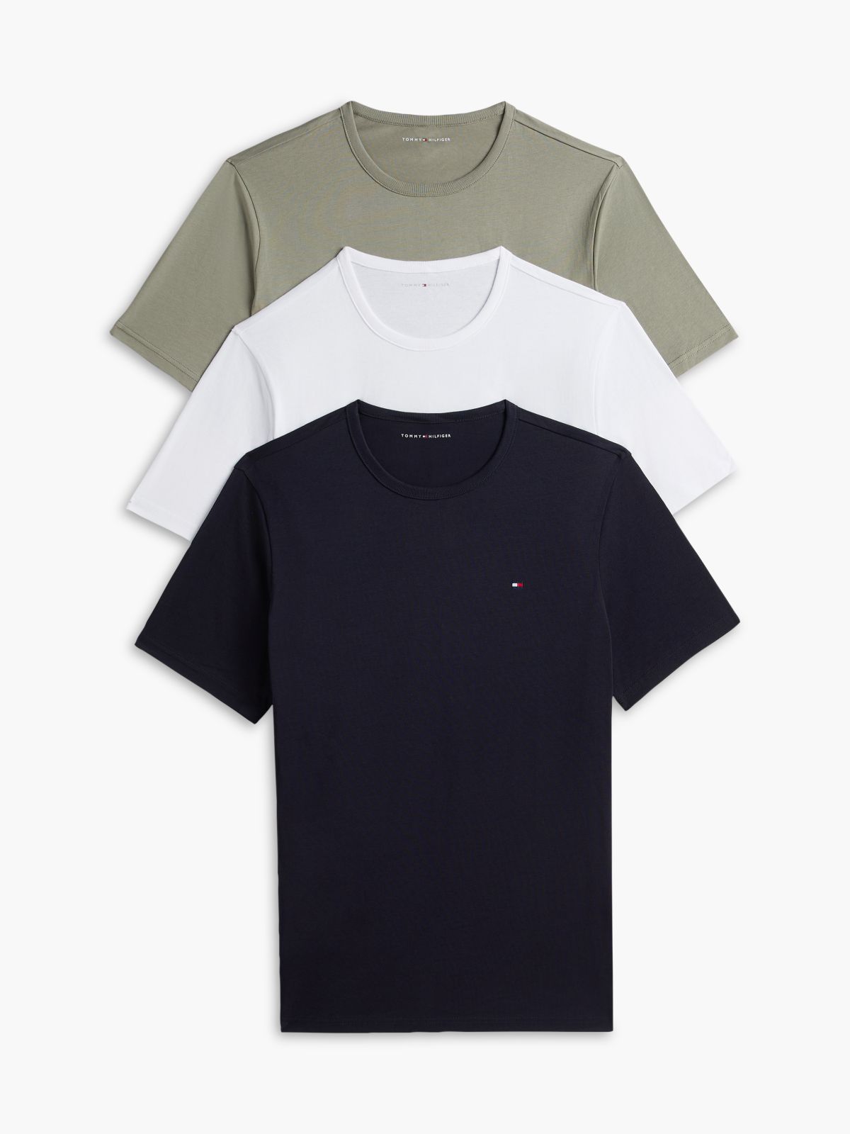 3-Pack Signature Jersey Lounge T-Shirts — Black