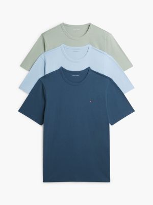 lot de 3 t-shirts emblématiques en jersey gold pour hommes tommy hilfiger