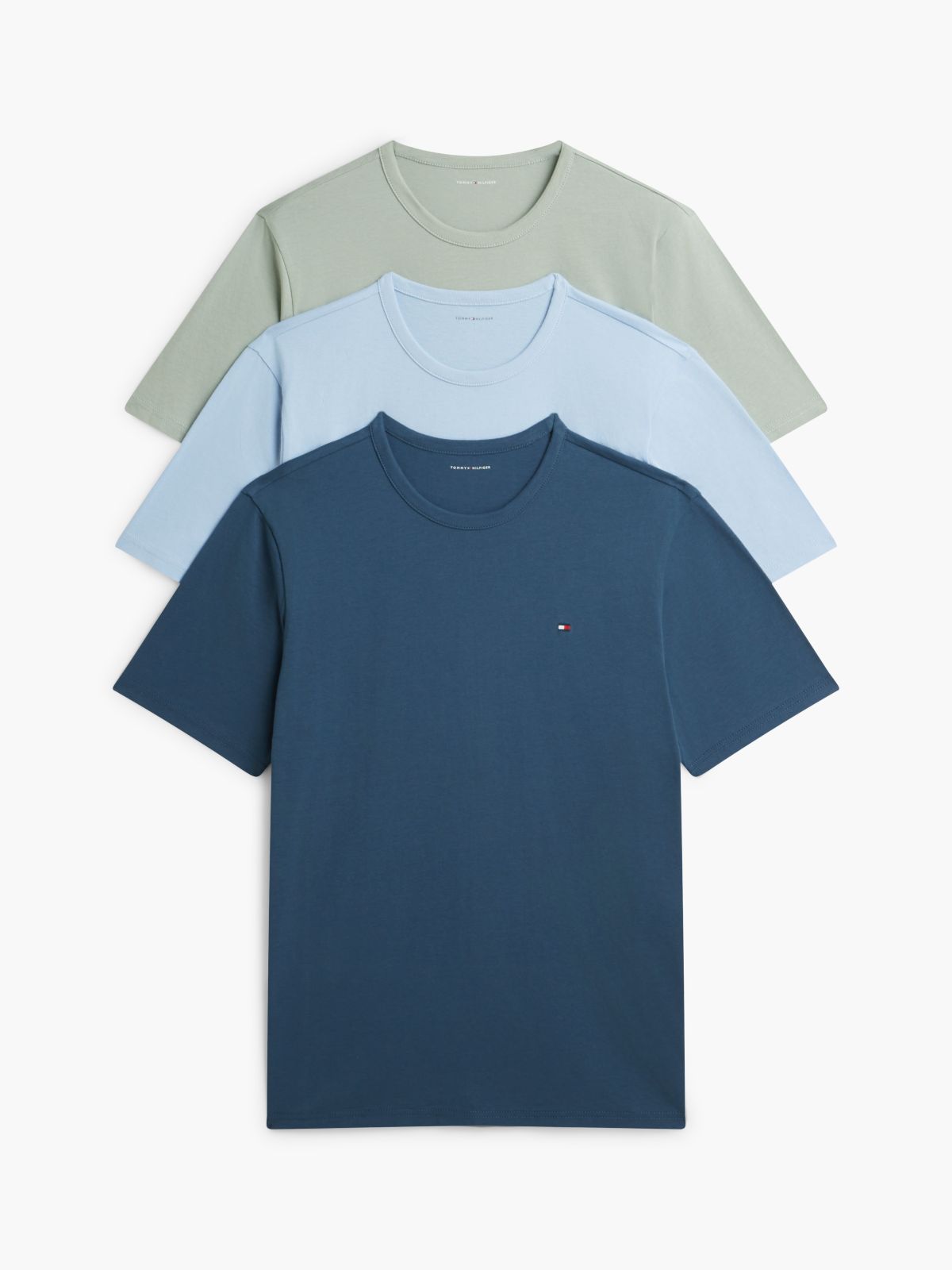3-Pack Signature Jersey Lounge T-Shirts — Gold