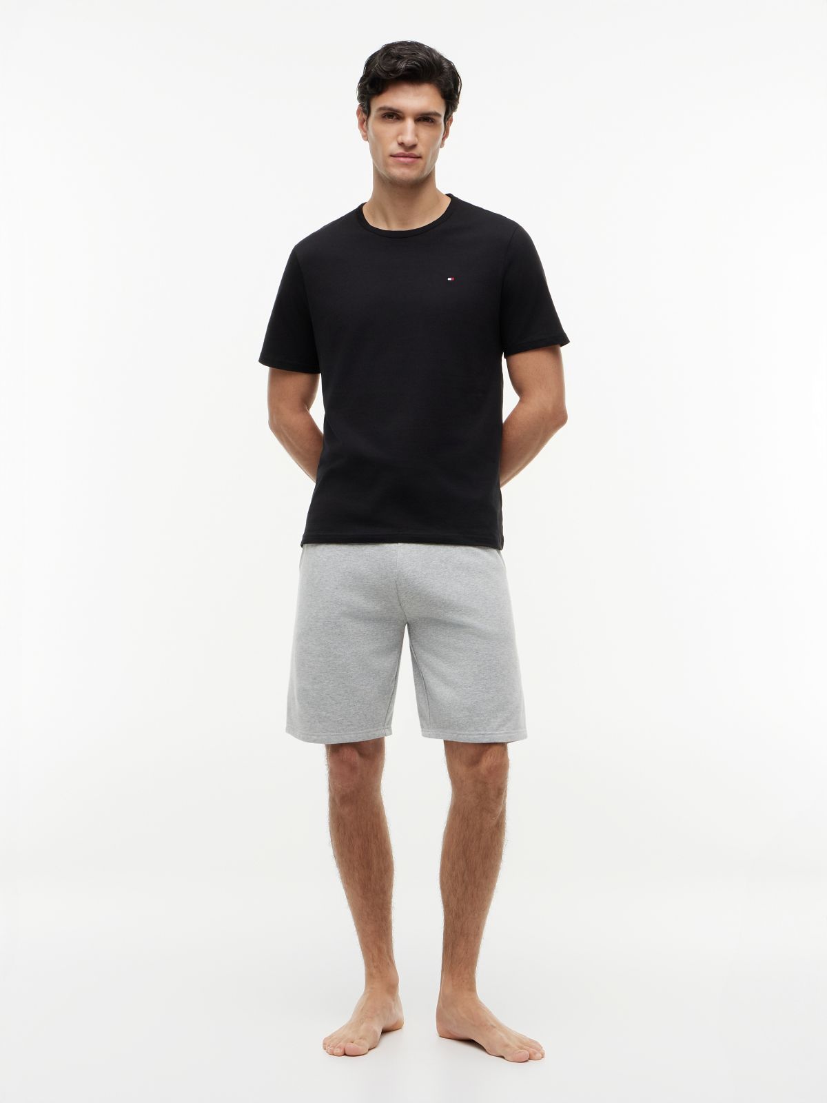 3-Pack Signature Jersey Lounge T-Shirts — Black