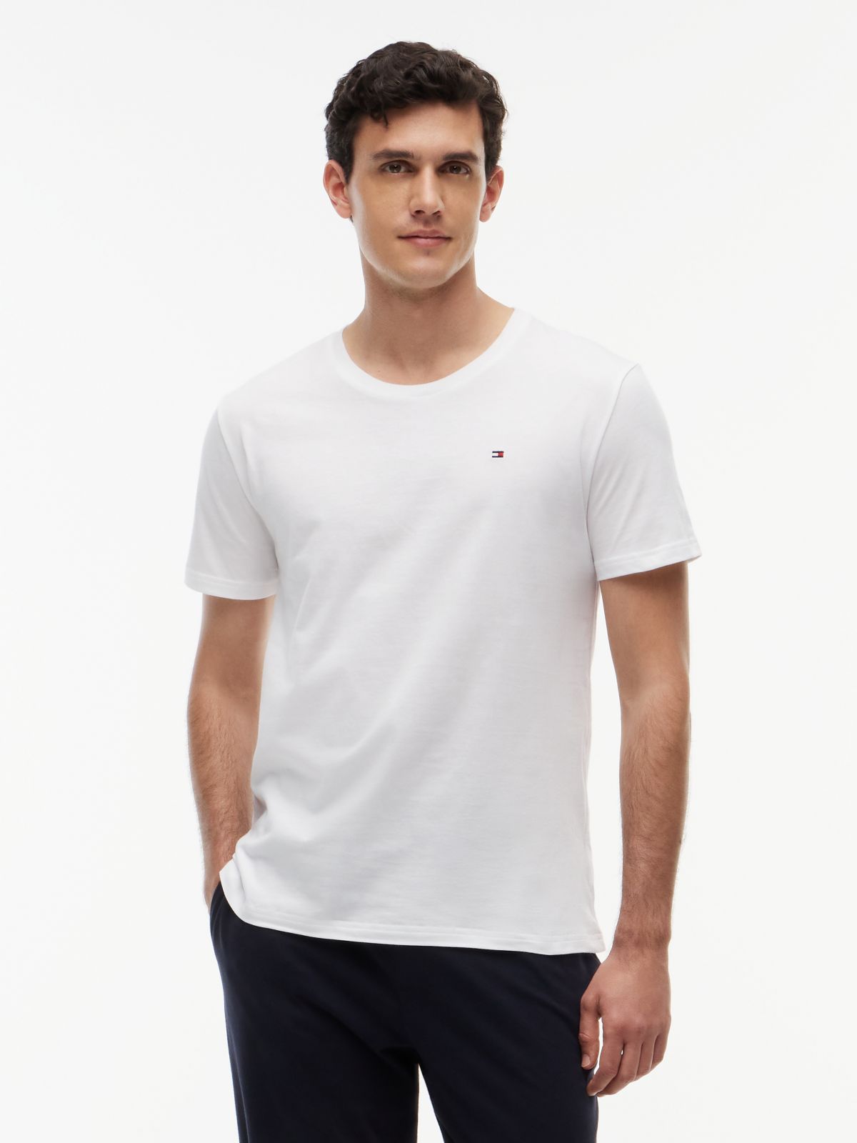 3-Pack Signature Jersey Lounge T-Shirts — White