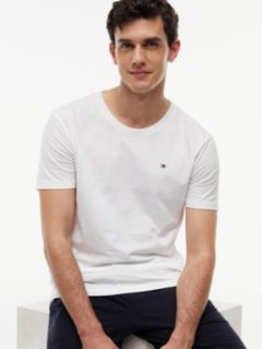 3-Pack Signature Jersey Lounge T-Shirts — White 4