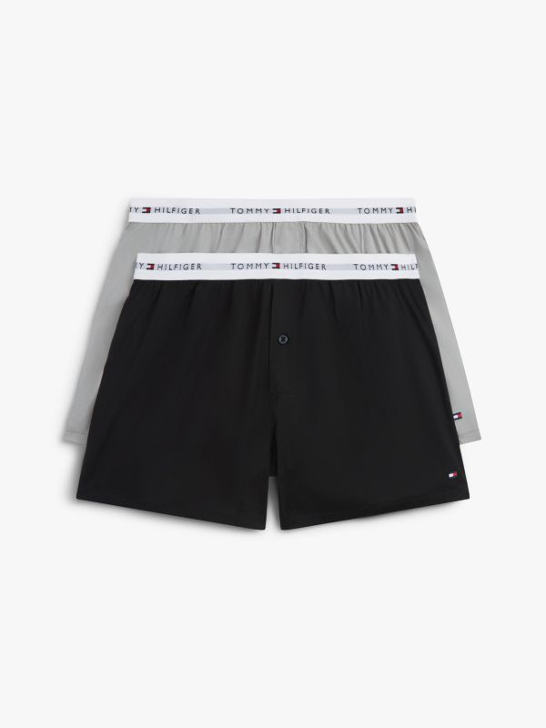 2-Pack Signature Logo Woven Boxer Shorts — Multi