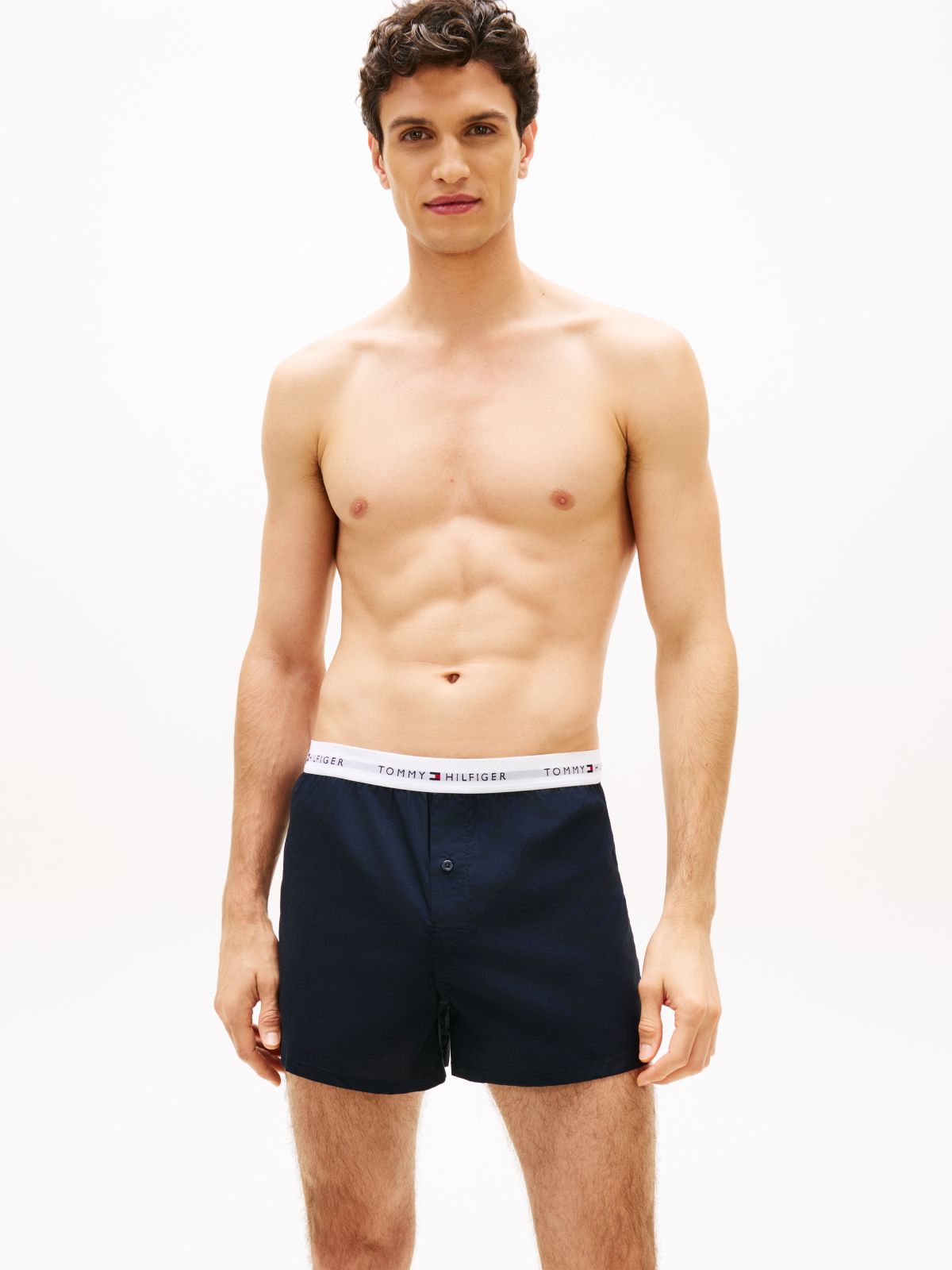 2-Pack Signature Logo Woven Boxer Shorts — Blue