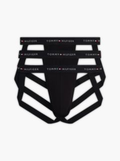 3-Pack Signature Logo Waistband Jockstraps — Yellow 1