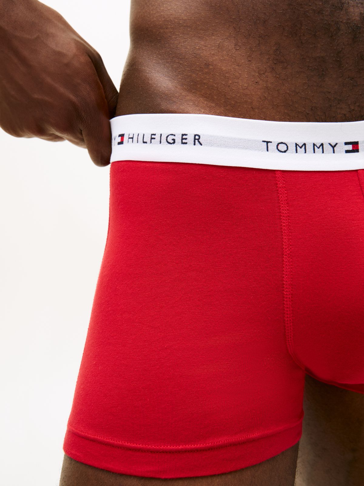 7-Pack Signature Logo Waistband Trunks — Black