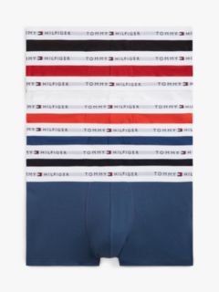 7-Pack Signature Logo Waistband Trunks — Black 1