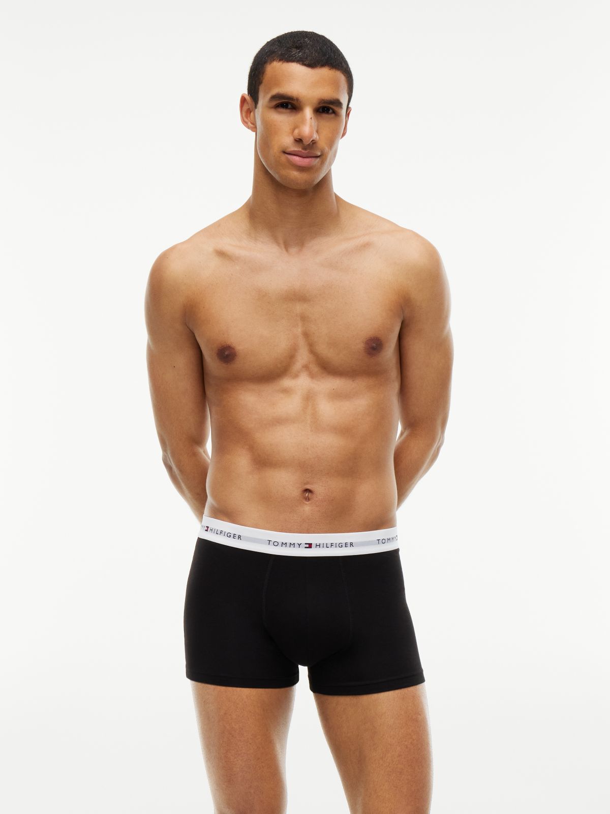 7-Pack Signature Logo Waistband Trunks — Brown