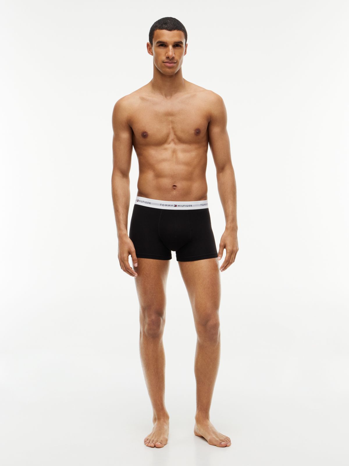 7-Pack Signature Logo Waistband Trunks — Brown