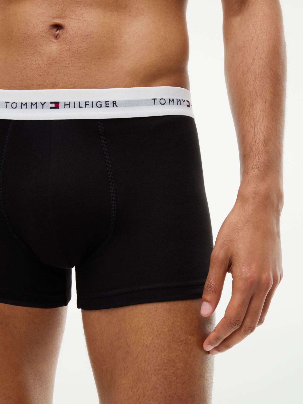 7-Pack Signature Logo Waistband Trunks — Brown