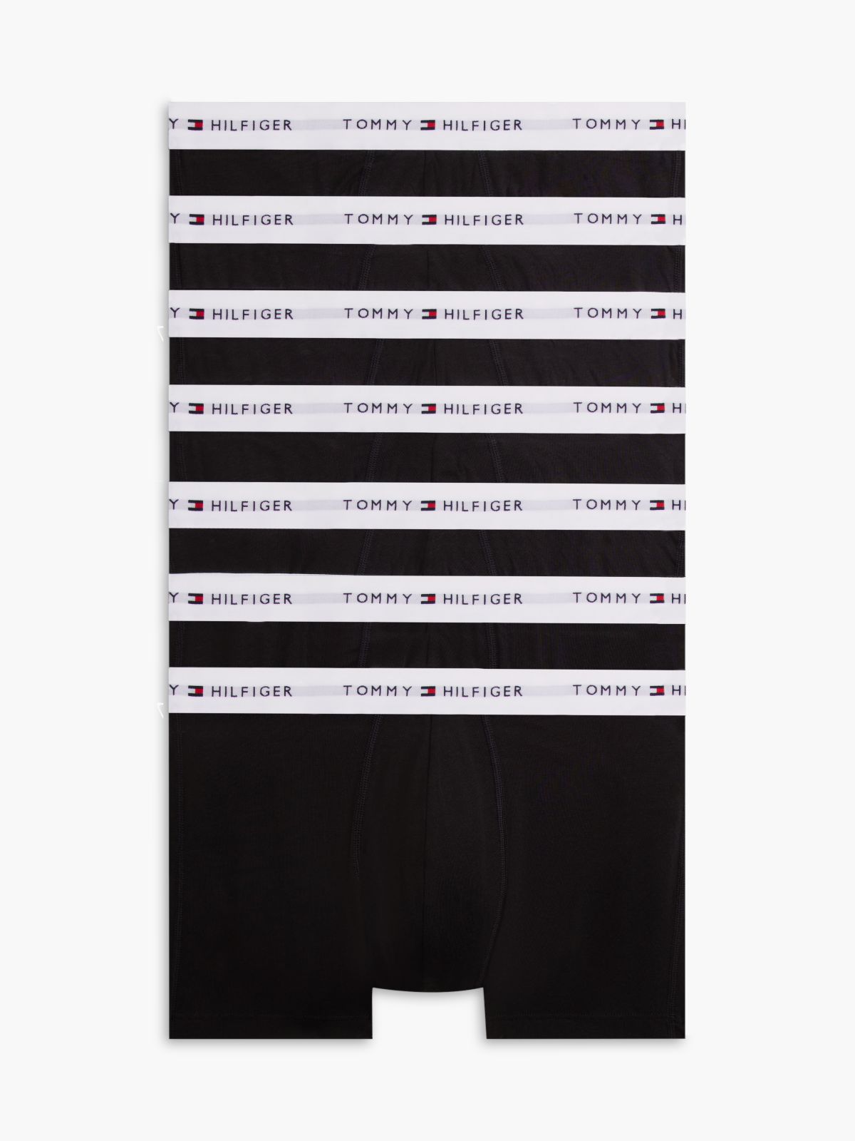 7-Pack Signature Logo Waistband Trunks — Brown