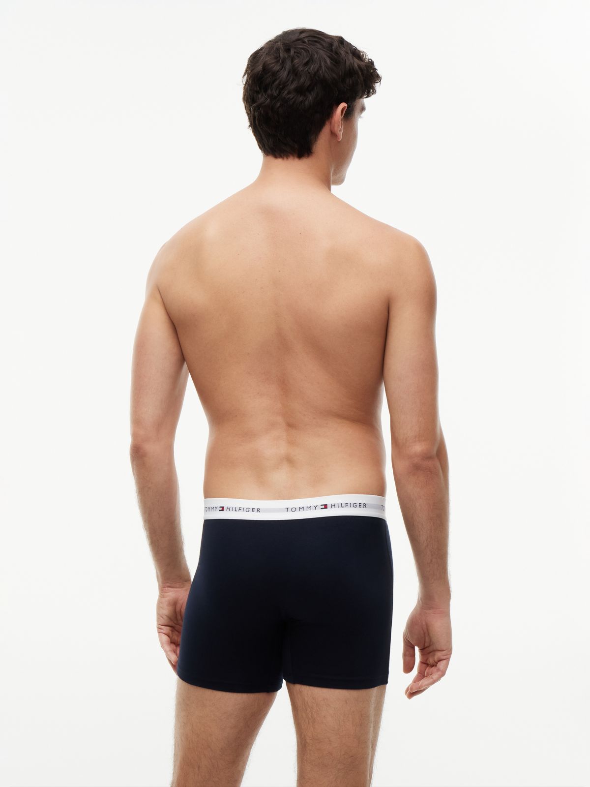3-Pack Signature Contrast Waistband Boxer Briefs — Beige