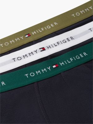 beige 3-pack signature contrast waistband boxer briefs for men tommy hilfiger