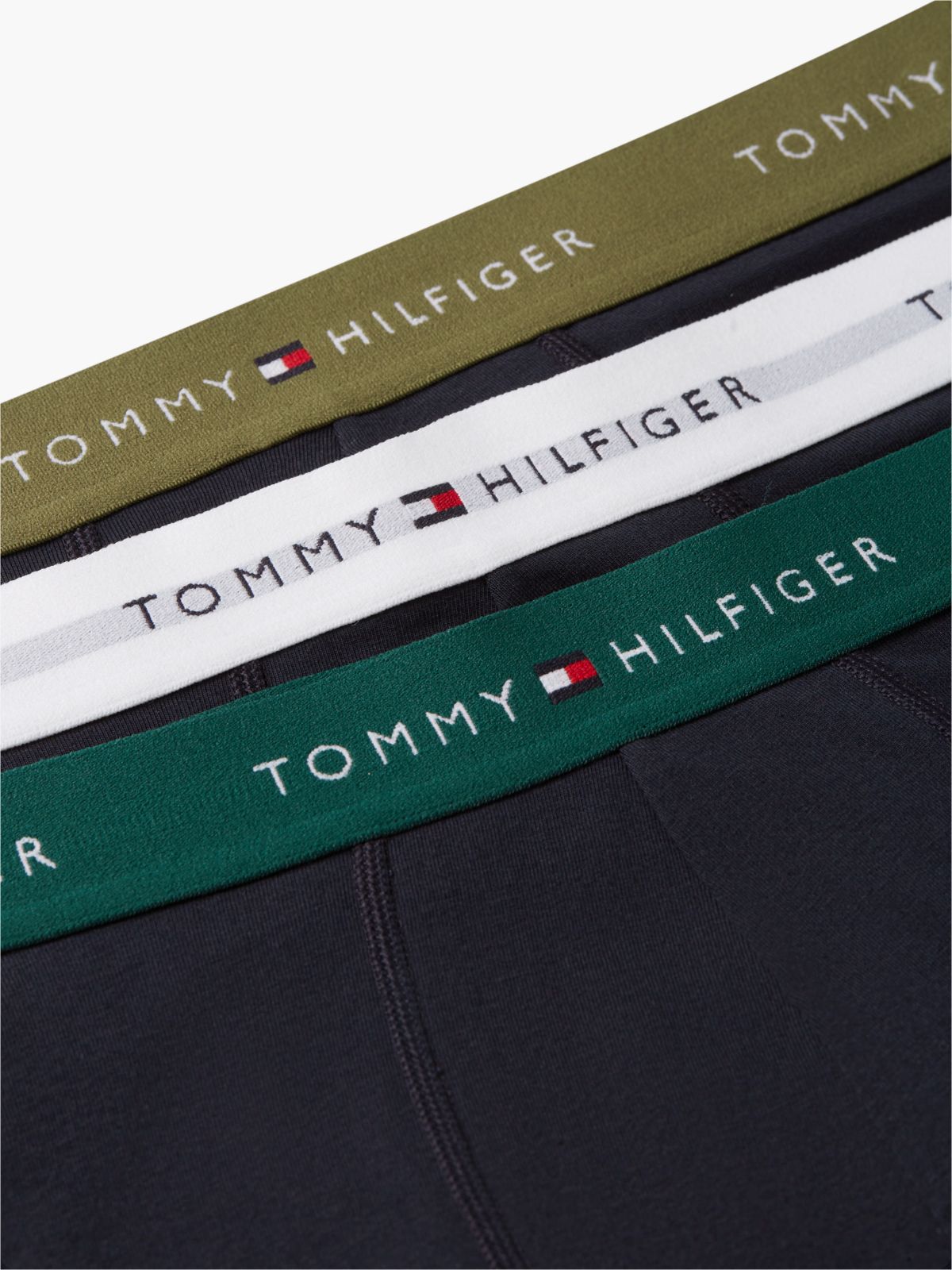 3-Pack Signature Contrast Waistband Boxer Briefs — Beige