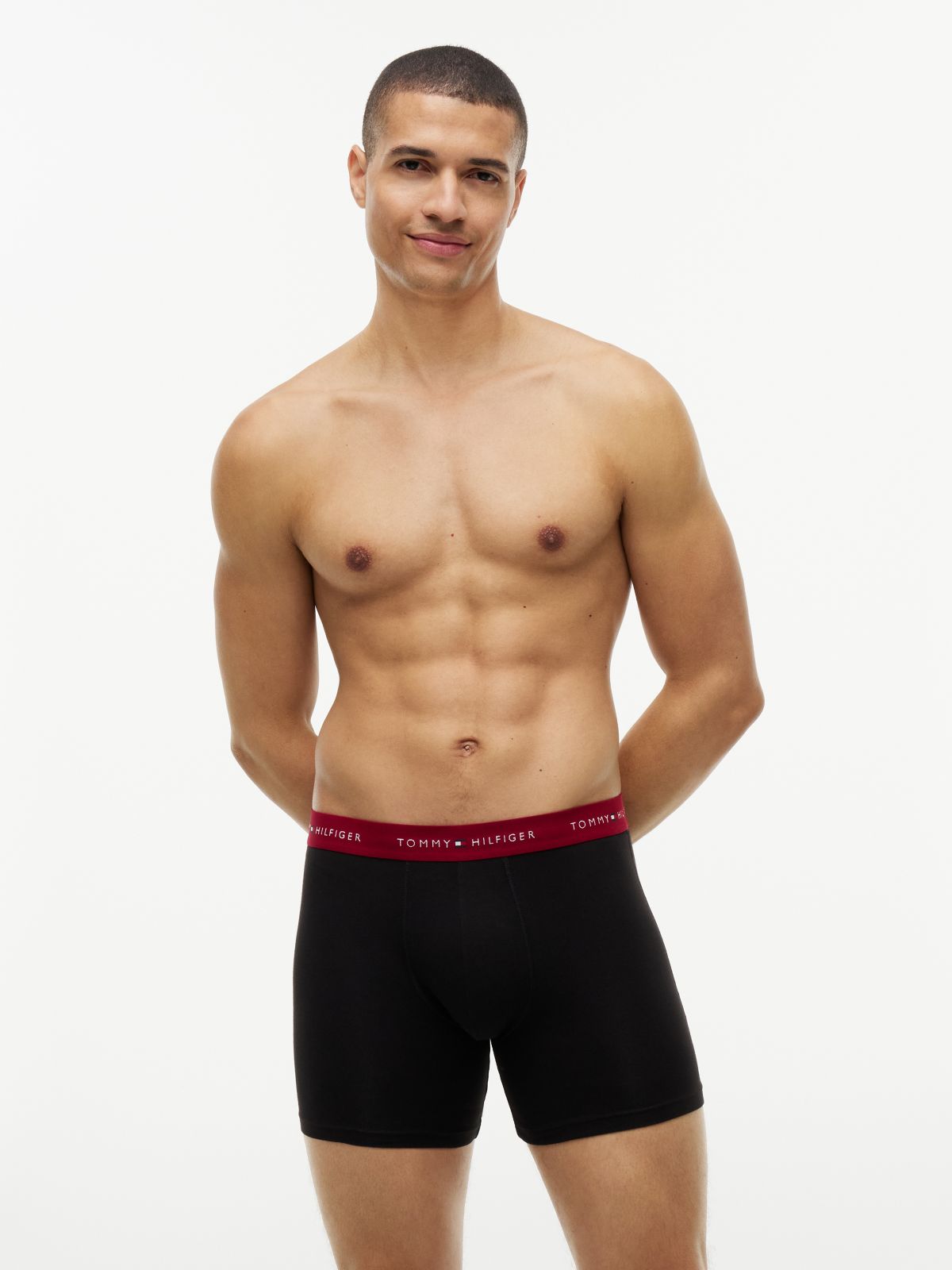 3-Pack Signature Contrast Waistband Boxer Briefs — Blue