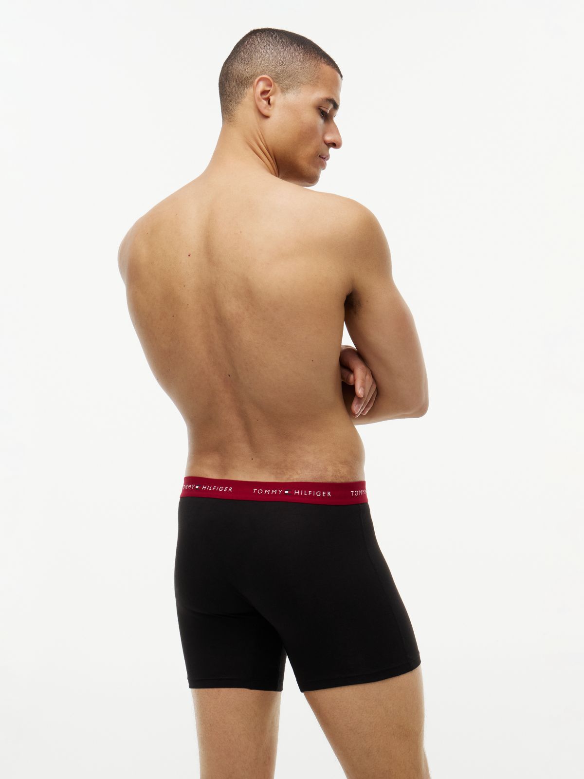 3-Pack Signature Contrast Waistband Boxer Briefs — Blue