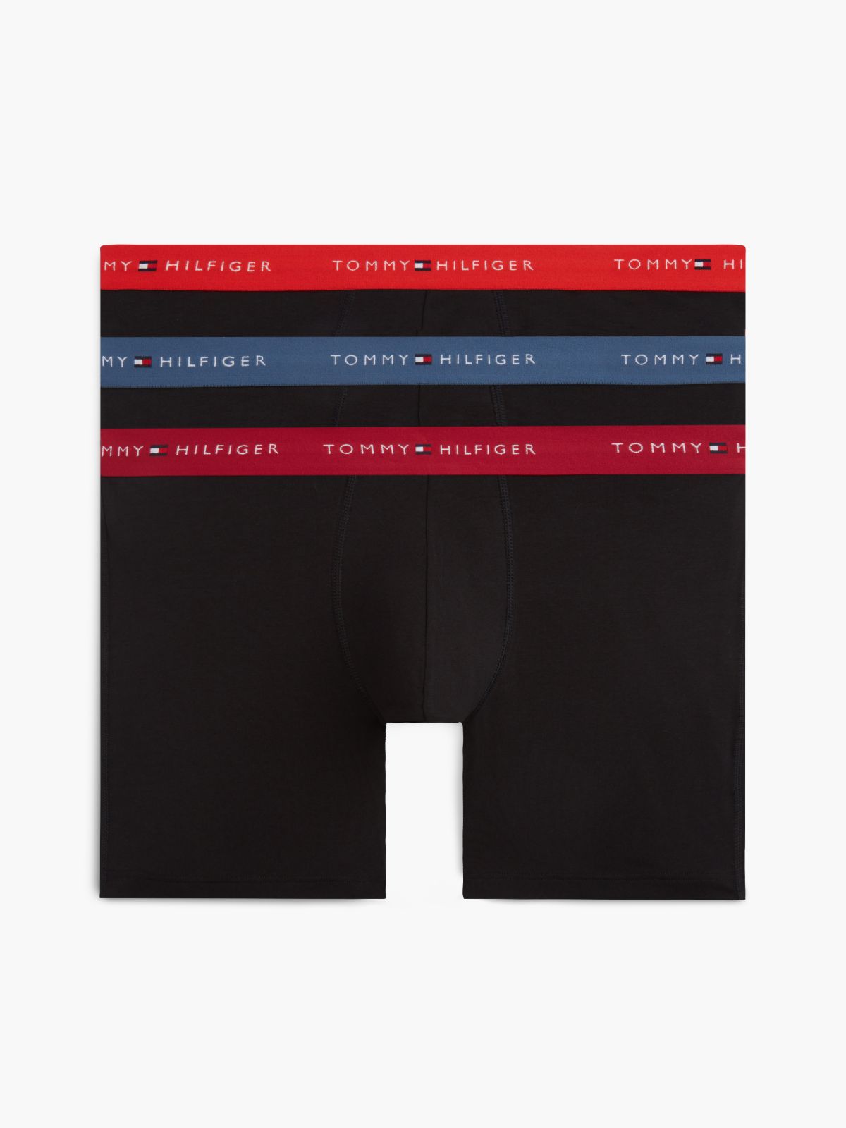 3-Pack Signature Contrast Waistband Boxer Briefs — Blue