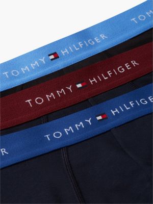 yellow 3-pack signature contrast waistband boxer briefs for men tommy hilfiger